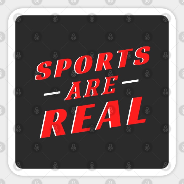 Sports are Real Typography Sticker by BrightLightArts